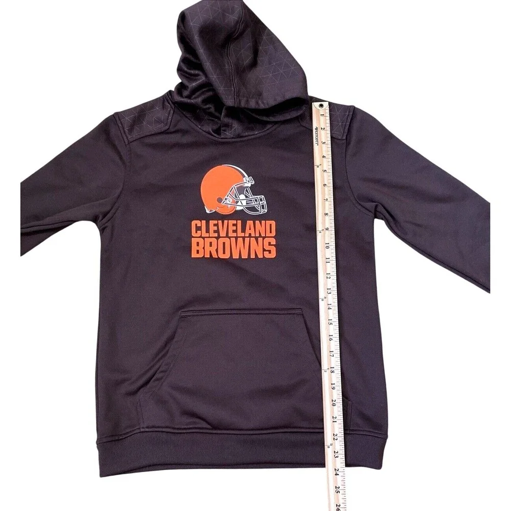 NFL Team Apparel Youth‎ Hoodie Large Cleveland Browns Sweatshirt Pullover